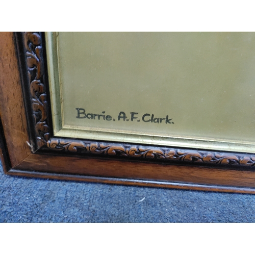 107 - A framed print of 