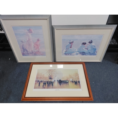 113 - A collection of 3 framed prints titled 