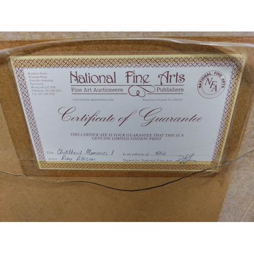 113 - A collection of 3 framed prints titled 