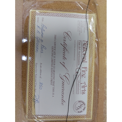 113 - A collection of 3 framed prints titled 