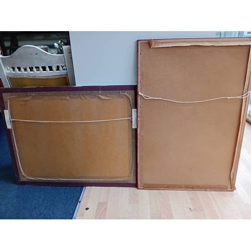 115 - A pair of framed prints featuring Kevin Lee New man height 36