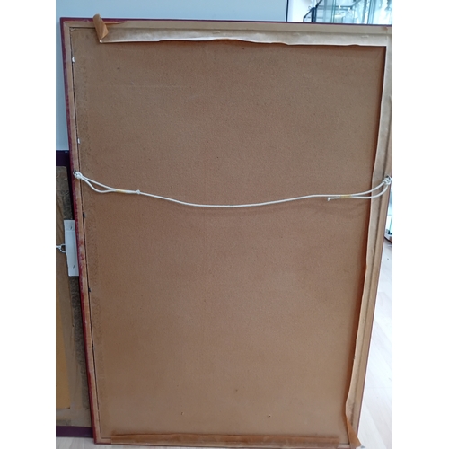 115 - A pair of framed prints featuring Kevin Lee New man height 36