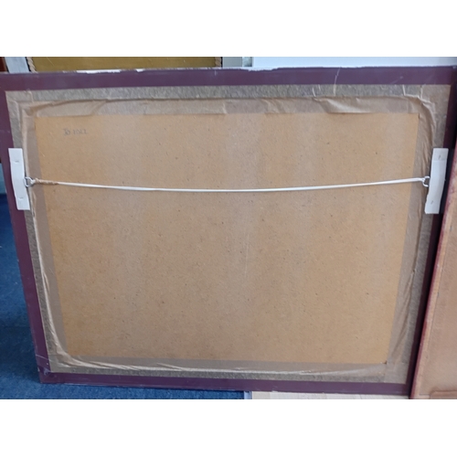 115 - A pair of framed prints featuring Kevin Lee New man height 36