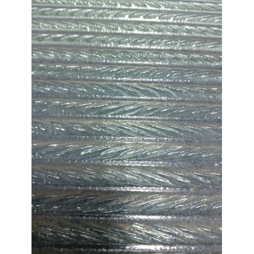 99 - A antique glass & wooden wash board. (Height 50 cm x Width 36 cm)