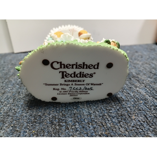 2 - A collection of miniature teddy bear figurines to included brands such as cherished teddies, E&J min... 