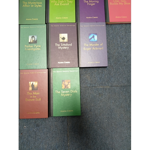 5 - A set of Agatha christie books to include the seven dials mystery. The man in the brown suit, the ar... 