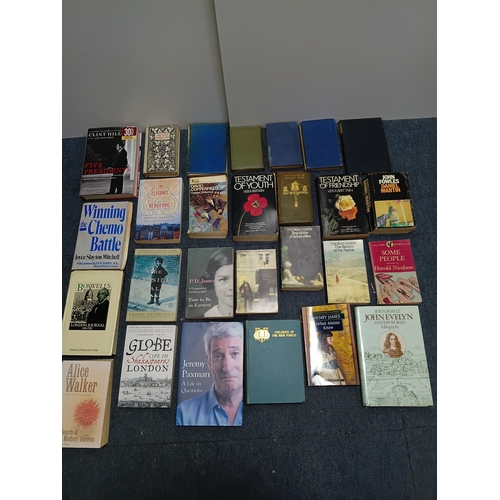 6 - A job lot of books, to include; the pilgrims way, John evelyn, some people, children of the new fore... 