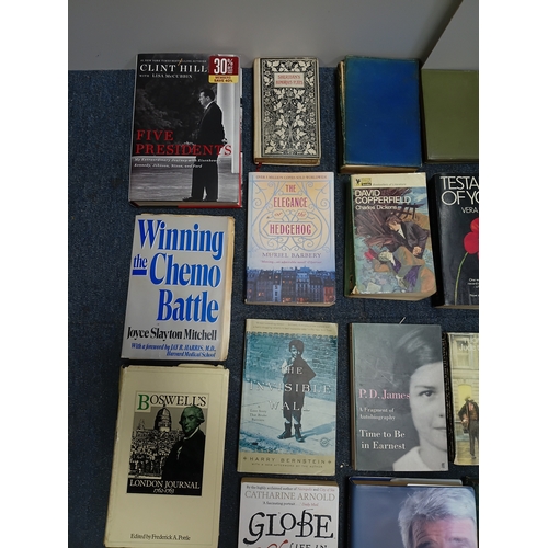 6 - A job lot of books, to include; the pilgrims way, John evelyn, some people, children of the new fore... 