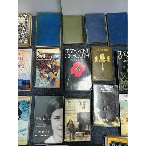 6 - A job lot of books, to include; the pilgrims way, John evelyn, some people, children of the new fore... 