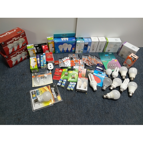 19 - A job lot of mostly lights bulbs and batteries.