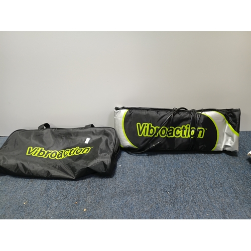 21 - A double airbed with a electric air pump and a vibrating belt made by Vibroaction. Pat tested and wo... 