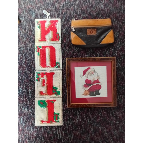 25 - A job lot of Christmas decorations. Featuring, lights, ornaments, a Nativity set, tree decorations, ... 