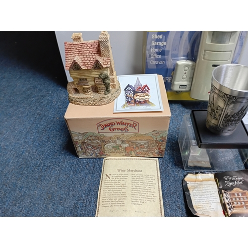 30 - A collection of various items to include watches, irish porcelain ink well, david winter cottage, pe... 