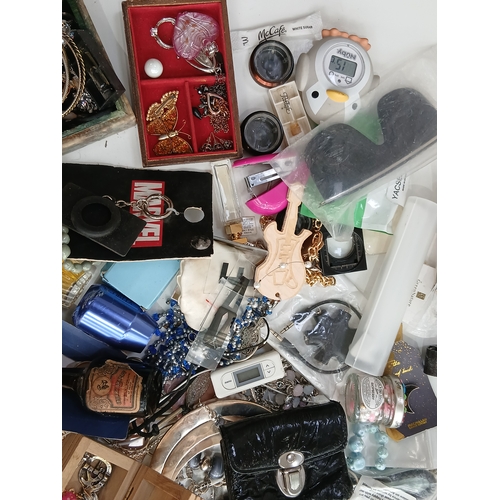 33 - A job lot to include jewellery, perfumes, phone accessories and much more.