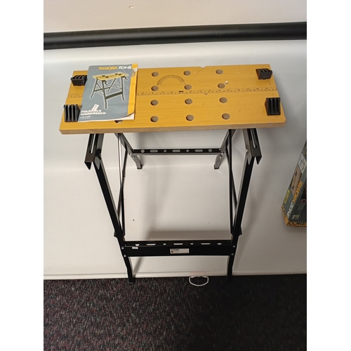43 - WORKZONE foldable workbench with box.