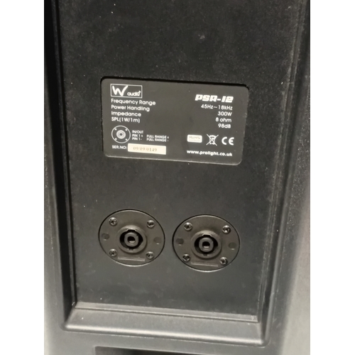 248 - W Audio PSR - 12 active speaker systems designed for professional use. size 60x40 cm