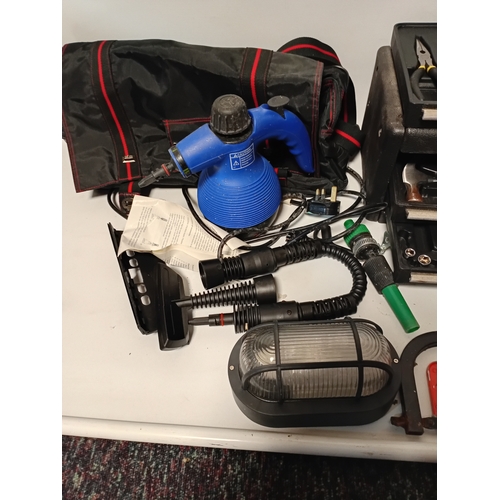 62 - A large set of hand tools organised into several cases and bags covering the needs of electrical ins... 