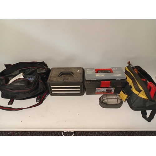 62 - A large set of hand tools organised into several cases and bags covering the needs of electrical ins... 