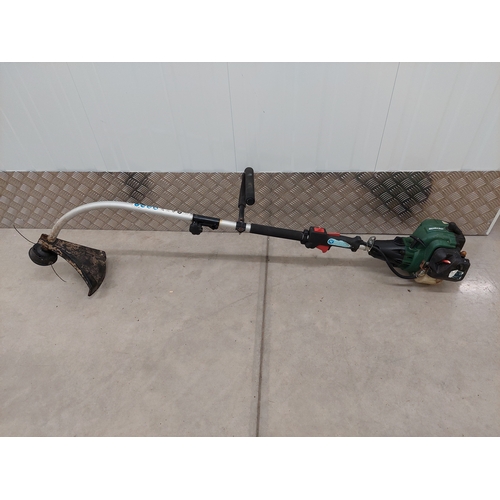 48 - Qualcast petrol Strimmer. Appears complete. Untested as no petrol.