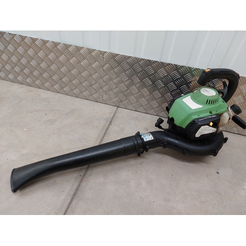 49 - Goplus petrol blower vacuum. GT3396. Needs a part as shown in photos, otherwise in very good conditi... 