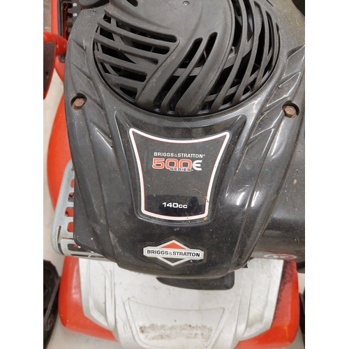 56 - A cobra lawn mower with briggs & Stratton 500e series 140cc petrol engine. Good overall condition.