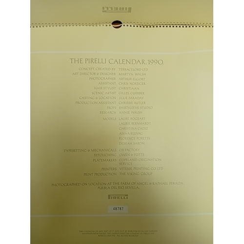 208 - The PIRELLI calendar 1990 and it's corresponding album the PIRELLI Calendar Album