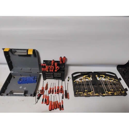69 - A large collection of screwdrivers and Allen keys.