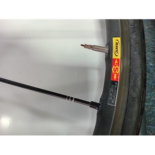 83 - A set of Mavic R-SYS. SLR road wheels, Featuring TRACOMP carbon spokes.