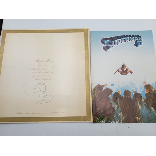 107 - A job lot of signed celebrity memorabilia to include, Marilyn Monroe, Jane Russell, Charlton Heston,... 