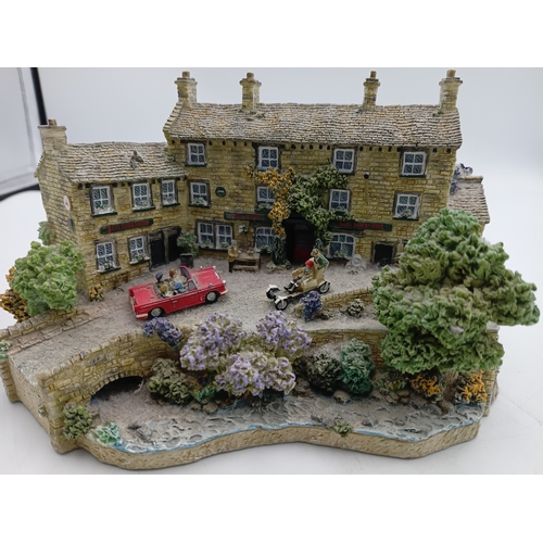 251 - A Danbury Mint collectible sculpture of There May Be Trouble Ahead from BBC Last of the Summer Wine ... 