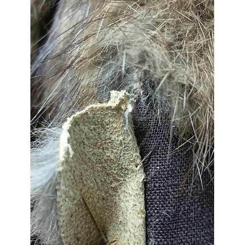 257 - A vintage brown mink fur coat