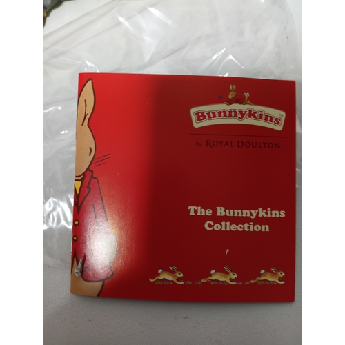 261 - A Royal Doulton Bunnykins display base from the Arthurian Legends collection, with certificate and i... 