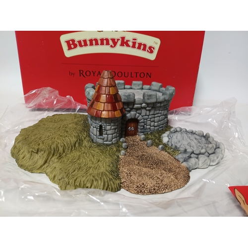 261 - A Royal Doulton Bunnykins display base from the Arthurian Legends collection, with certificate and i... 