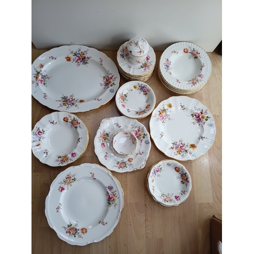 274 - A collection of Royal Crown Derby ceramics to include, 1 platter, 1 sandwich plate, 7 plates, 13 sid... 