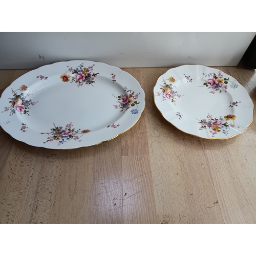274 - A collection of Royal Crown Derby ceramics to include, 1 platter, 1 sandwich plate, 7 plates, 13 sid... 