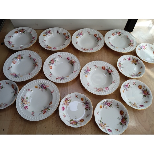 274 - A collection of Royal Crown Derby ceramics to include, 1 platter, 1 sandwich plate, 7 plates, 13 sid... 