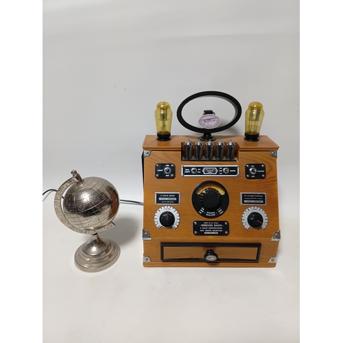 215 - A Spirit Of St Louis SOSL Wireless Valve AM/FM Cassette Radio pat tested and working, and a  a decor... 