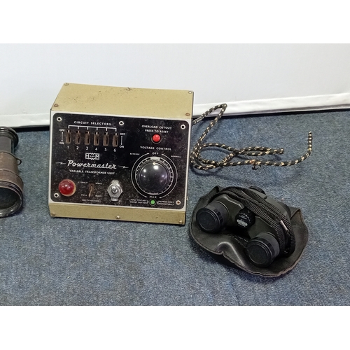 223 - A collection of vintage binoculars, to include; 