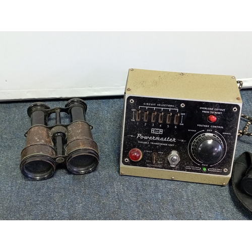 223 - A collection of vintage binoculars, to include; 