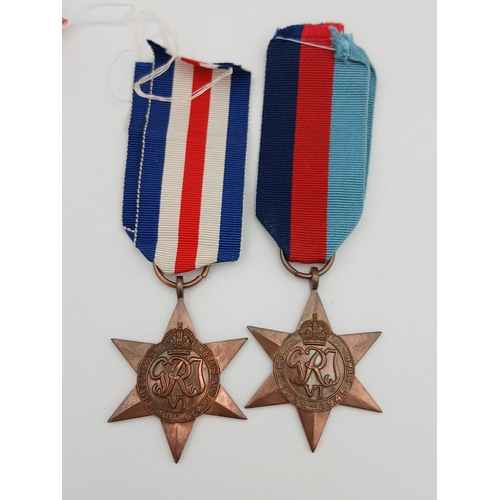 224 - A collection of medals. To include, the france and germany star, the 1939-1945 star, a replica Iraq ... 