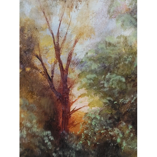 115 - A framed vintage oil painting by artist 