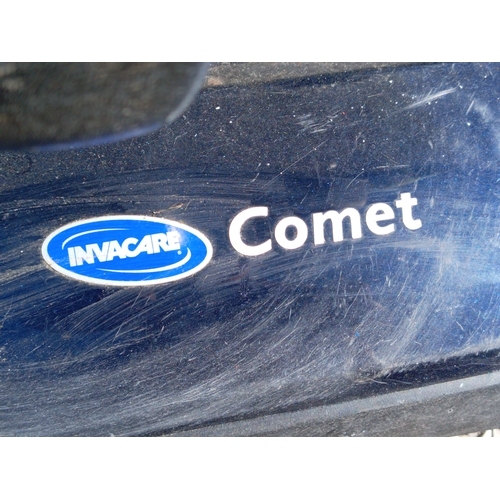 94 - An Invacare comet mobility scooter missing the key, with battery charger from a house clearance but ... 