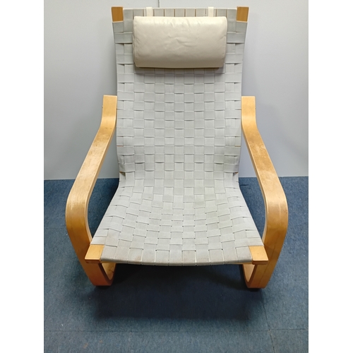 122 - IKEA vintage bentwood rest chair series. Scandinavian design, wooden frame, extremely comfortable.