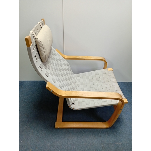 122 - IKEA vintage bentwood rest chair series. Scandinavian design, wooden frame, extremely comfortable.