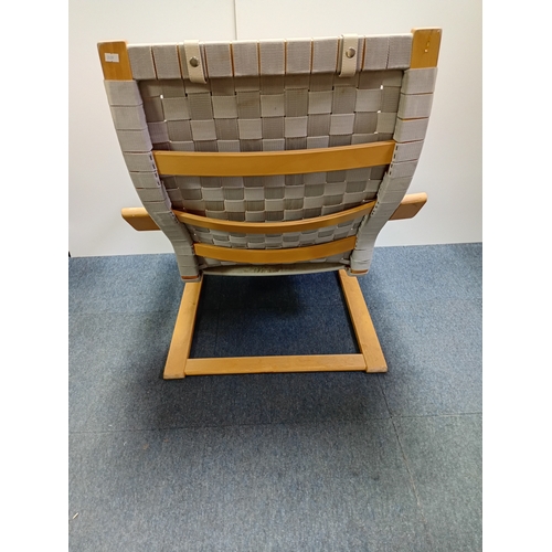 122 - IKEA vintage bentwood rest chair series. Scandinavian design, wooden frame, extremely comfortable.