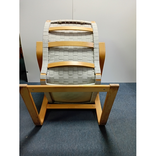 122 - IKEA vintage bentwood rest chair series. Scandinavian design, wooden frame, extremely comfortable.