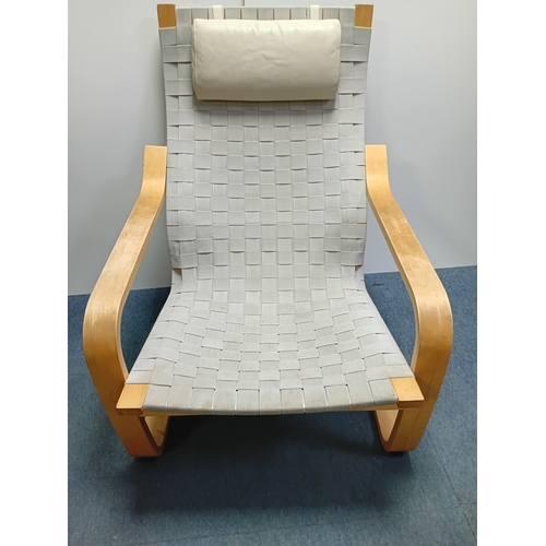 122 - IKEA vintage bentwood rest chair series. Scandinavian design, wooden frame, extremely comfortable.