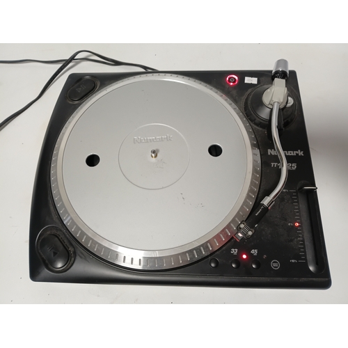192 - A Numark TT1625 direct-drive DJ turntable record player. Pat tested and working, length 14 inches x ... 