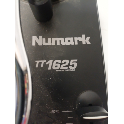 192 - A Numark TT1625 direct-drive DJ turntable record player. Pat tested and working, length 14 inches x ... 
