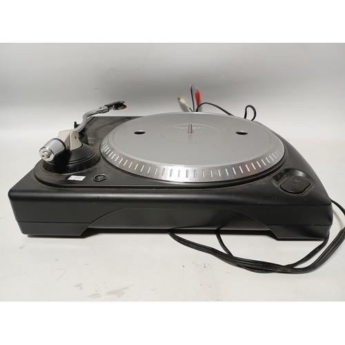 192 - A Numark TT1625 direct-drive DJ turntable record player. Pat tested and working, length 14 inches x ... 